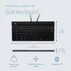 R-Go Tools Ergonomic keyboard R-Go Split Break with break software, ergonomic split keyboard, AZERTY (FR), Bluetooth, black