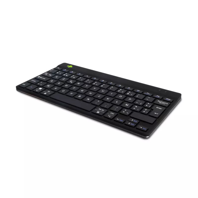 R-Go Tools Ergonomic keyboard R-Go Compact Break, compact keyboard with break software, AZERTY (BE), Bluetooth, black
