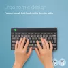 R-Go Tools Ergonomic keyboard R-Go Compact Break, compact keyboard with break software, AZERTY (BE), Bluetooth, black