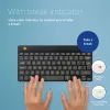 R-Go Tools Ergonomic keyboard R-Go Compact Break, compact keyboard with break software, AZERTY (BE), Bluetooth, black