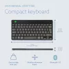 R-Go Tools Ergonomic keyboard R-Go Compact Break, compact keyboard with break software, AZERTY (BE), Bluetooth, black