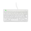R-Go Tools Ergonomic keyboard R-Go Compact Break, compact keyboard with break software, AZERTY (BE), wired, white