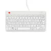 R-Go Tools Ergonomic keyboard R-Go Compact Break, compact keyboard with break software, AZERTY (BE), wired, white
