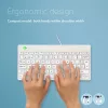 R-Go Tools Ergonomic keyboard R-Go Compact Break, compact keyboard with break software, AZERTY (BE), wired, white