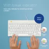 R-Go Tools Ergonomic keyboard R-Go Compact Break, compact keyboard with break software, AZERTY (BE), wired, white