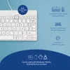 R-Go Tools Ergonomic keyboard R-Go Compact Break, compact keyboard with break software, AZERTY (BE), wired, white