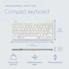 R-Go Tools Ergonomic keyboard R-Go Compact Break, compact keyboard with break software, AZERTY (BE), wired, white