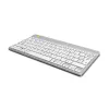 R-Go Tools Ergonomic keyboard R-Go Compact Break, compact keyboard with break software, AZERTY (BE), Bluetooth, white