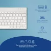 R-Go Tools Ergonomic keyboard R-Go Compact Break, compact keyboard with break software, AZERTY (BE), Bluetooth, white