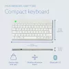 R-Go Tools Ergonomic keyboard R-Go Compact Break, compact keyboard with break software, AZERTY (BE), Bluetooth, white
