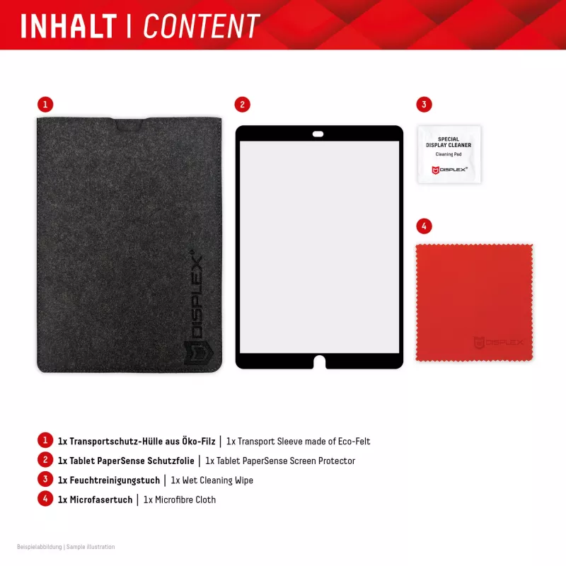Paper-like Screen Protector Displex TABLET PAPERSENSE for iPad 7/8/9 Gen. and iPad Air 3, matt 10.5 inch (26.7 cm), 3H, removable
