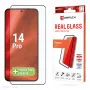 Screen protector e.v.i. Displex Full Cover (10H) for Xiaomi 14 Pro, tempered glass, eco mounting frame, black/transparent