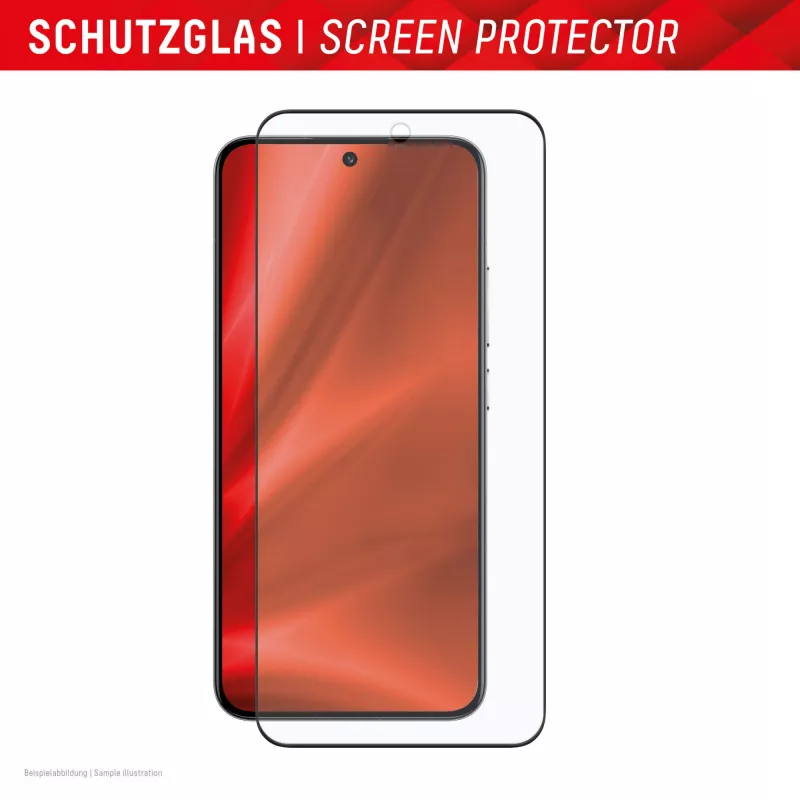 Screen protector e.v.i. Displex Full Cover (10H) for Xiaomi 14 Pro, tempered glass, eco mounting frame, black/transparent