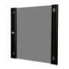 Glass front door for 19 inch 12U wall-mounted enclosure DIGITUS Unique series — glass and metal, black