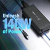 USB-C GaN Charger j5create JUP17140 140W PD3.1, Indoor, Black, 59×127×30.5 mm