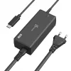 USB-C PD Power Adapter j5create JUP1265 — 65W, Indoor, Black, Plastic, 118×32×50 mm (EU)