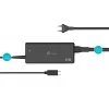 USB-C PD Power Adapter j5create JUP1265 — 65W, Indoor, Black, Plastic, 118×32×50 mm (EU)