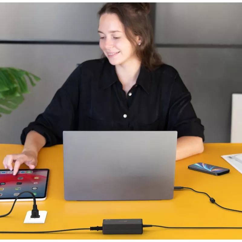 USB-C PD Power Adapter j5create JUP1265 — 65W, Indoor, Black, Plastic, 118×32×50 mm (EU)