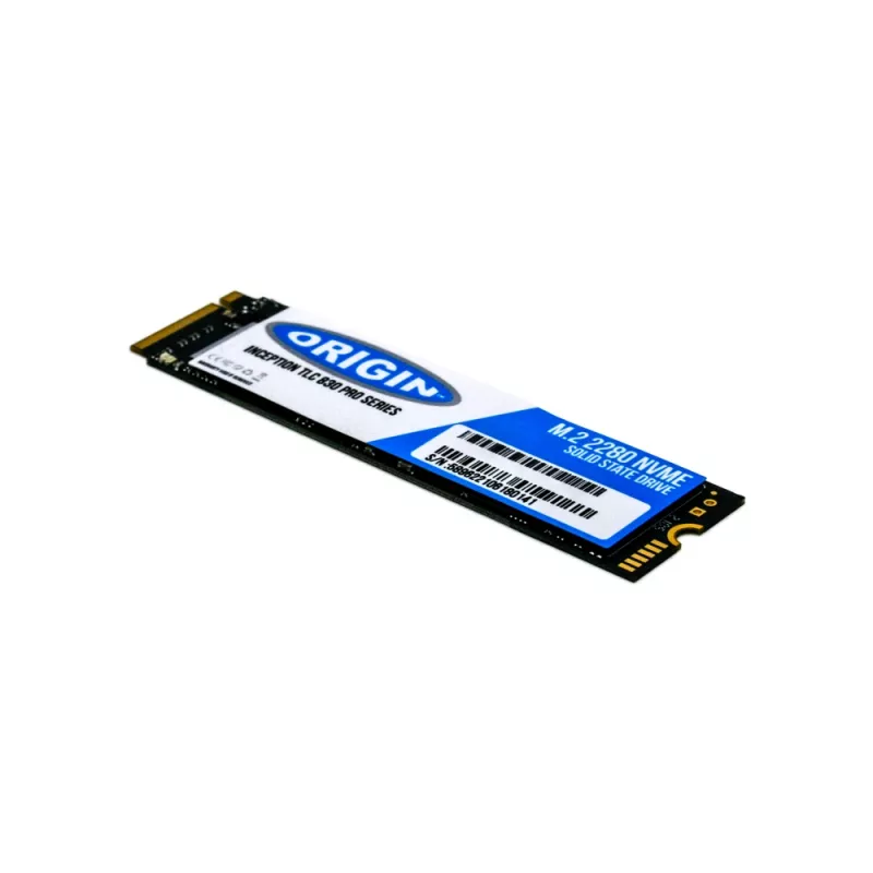 Origin Storage Inception SSD 512GB NVMe M.2 3D TLC 80mm, 512 GB, M.2, 2100 MB/s, 640 Gbit/s