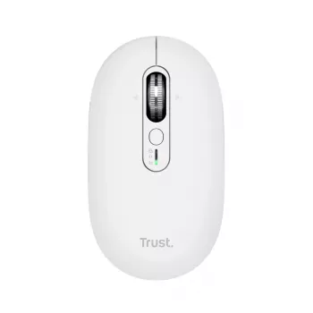 Wireless Office Mouse TRUST Seron Slim Multi – Ambidextrous, RF + Bluetooth, Optical 3200 DPI, 7 buttons, White