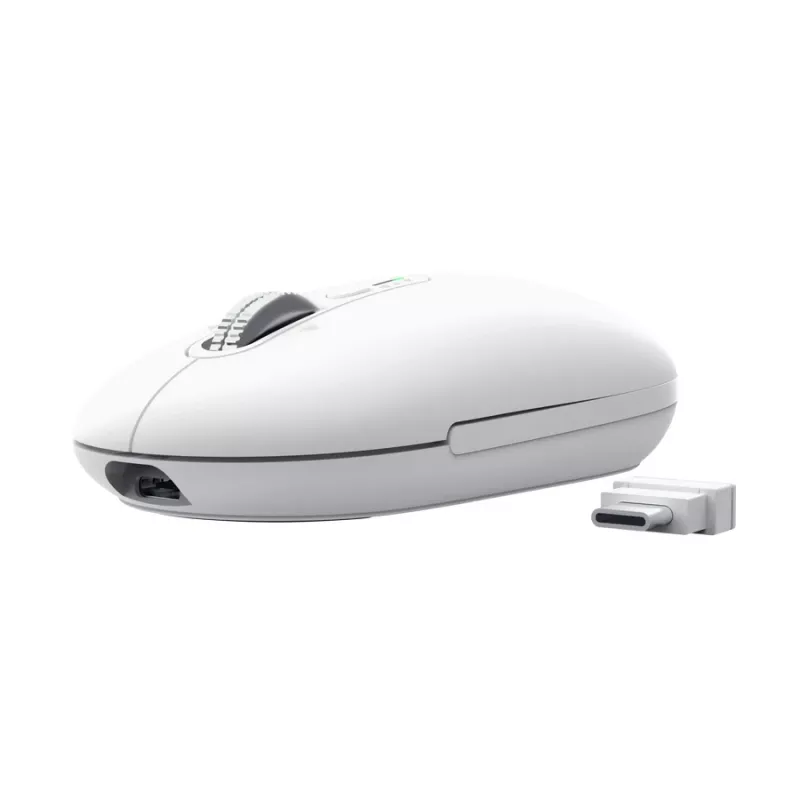 Wireless Office Mouse TRUST Seron Slim Multi – Ambidextrous, RF + Bluetooth, Optical 3200 DPI, 7 buttons, White