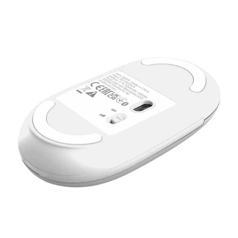 Wireless Office Mouse TRUST Seron Slim Multi – Ambidextrous, RF + Bluetooth, Optical 3200 DPI, 7 buttons, White
