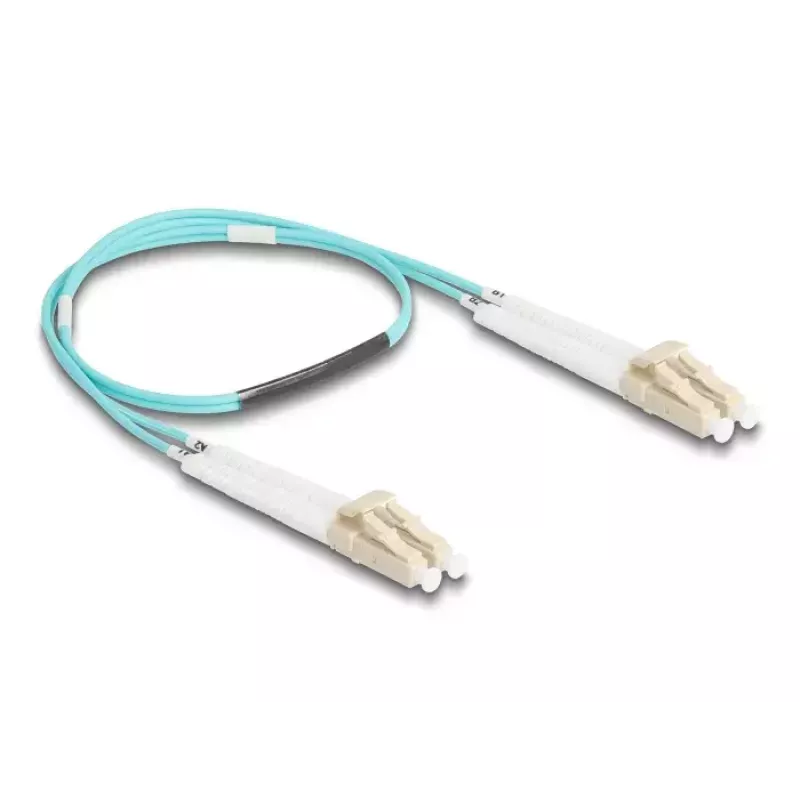 Optical Fiber Cable DeLOCK 88078 LC Duplex to LC Duplex OM3 0.5m