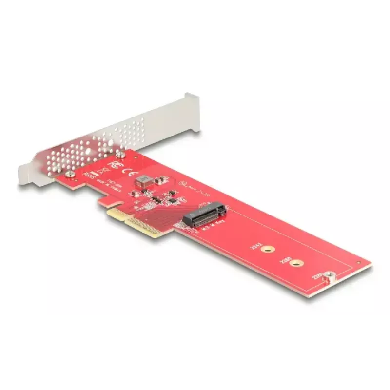 DeLOCK Internal M.2 Adapter 90889 PCIe 5.0 Red Stainless Steel