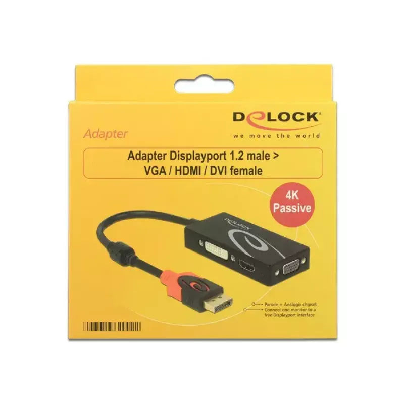 Laptop Dock DeLOCK 62902 Wired Black