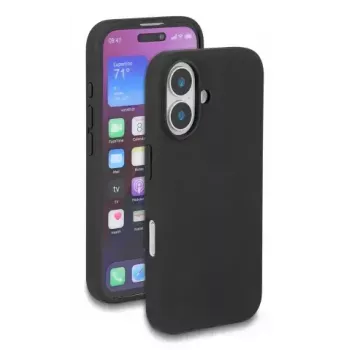 Protective Silicone Soft-Touch Case for iPhone 17 by DELOCK, Cover, Black, fits 6.3 inch (16 cm) screen