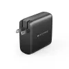 TARGUS 100W GaN AC Charger for Laptop, Smartphone, Tablet — 1× USB-C, 2 m Cable, Black
