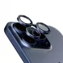 PanzerGlass Hoops Camera Lens Protector iPhone 15 Pro 15 Pro Max Blue Titanium Scratch Shock Resistant