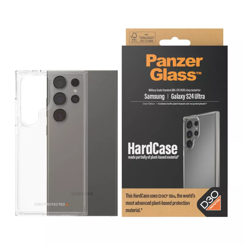 HardCase Cover PanzerGlass Samsung Galaxy S24 Ultra Transparent Shock Absorption