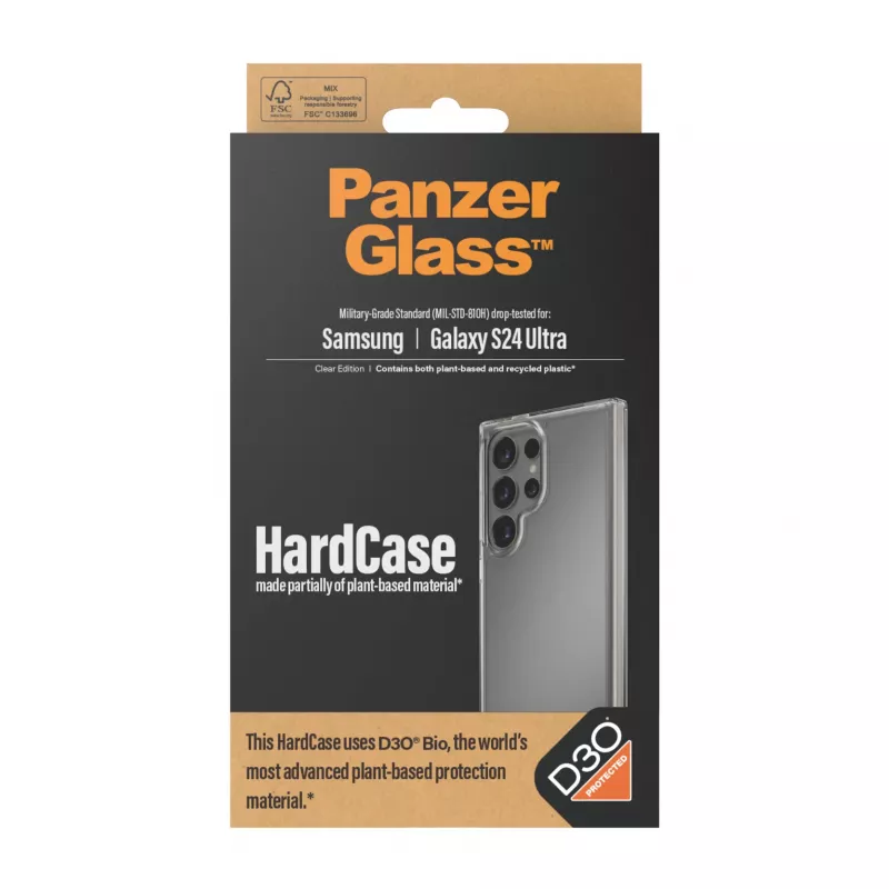 HardCase Cover PanzerGlass Samsung Galaxy S24 Ultra Transparent Shock Absorption