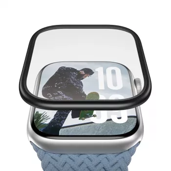 Screen Protector PanzerGlass Black Metal Frame for Apple Watch (model PG38147)