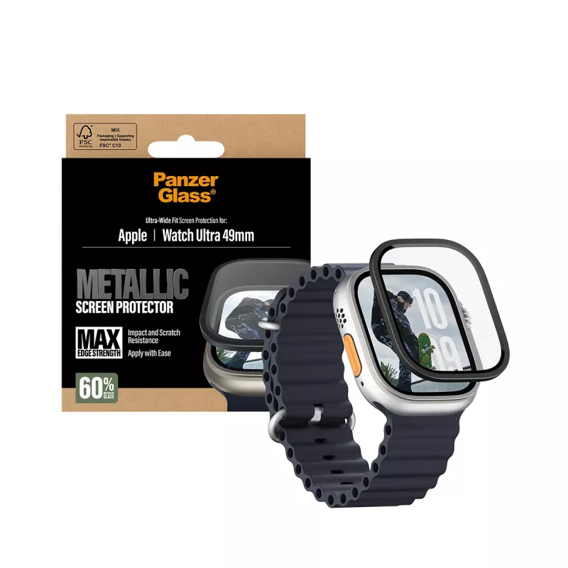 PanzerGlass ® Screen Protector Metallic Apple Watch Ultra 3 | Ultra 2 | Ultra | 49mm