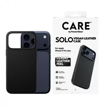 Protective Cover Case PanzerGlass CARE Solo for iPhone 17 Pro Max, Black