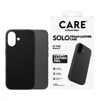 Phone cover PanzerGlass CARE™ Solo Case Black for Apple iPhone 17