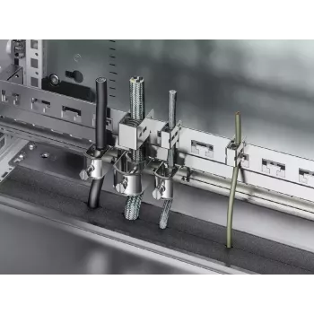 Rack rail kit Rittal 2388.125, aluminium housing, grey, width 1153 mm