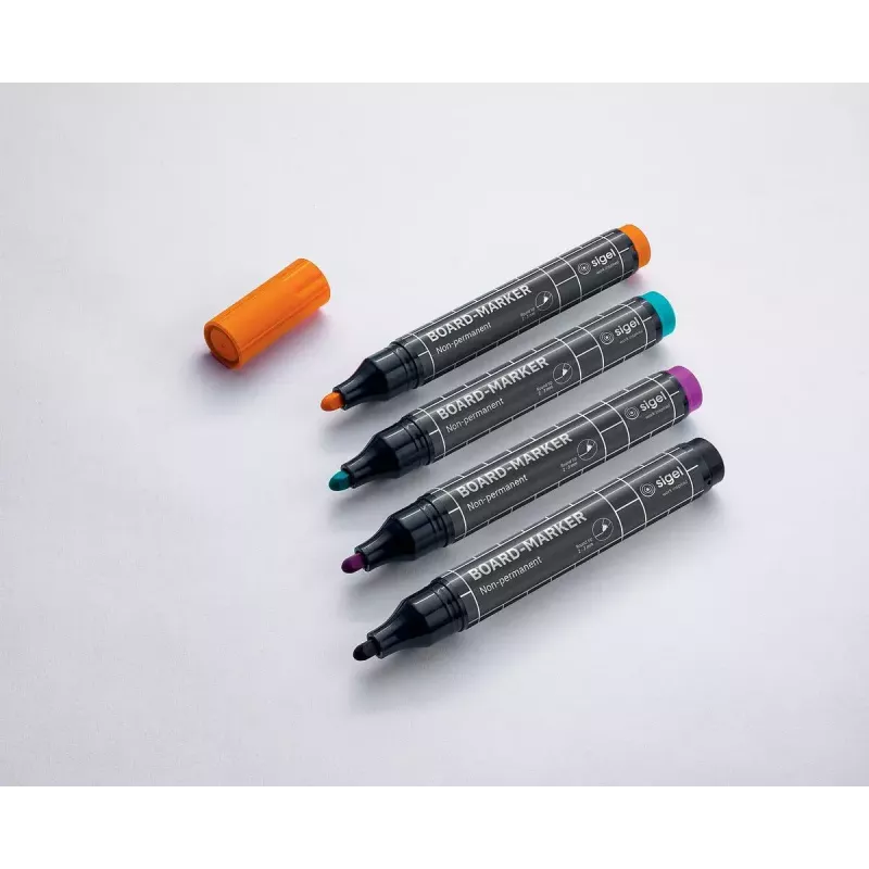 Marker Sigel BA011 4 pc(s) Black Magenta Orange Turquoise