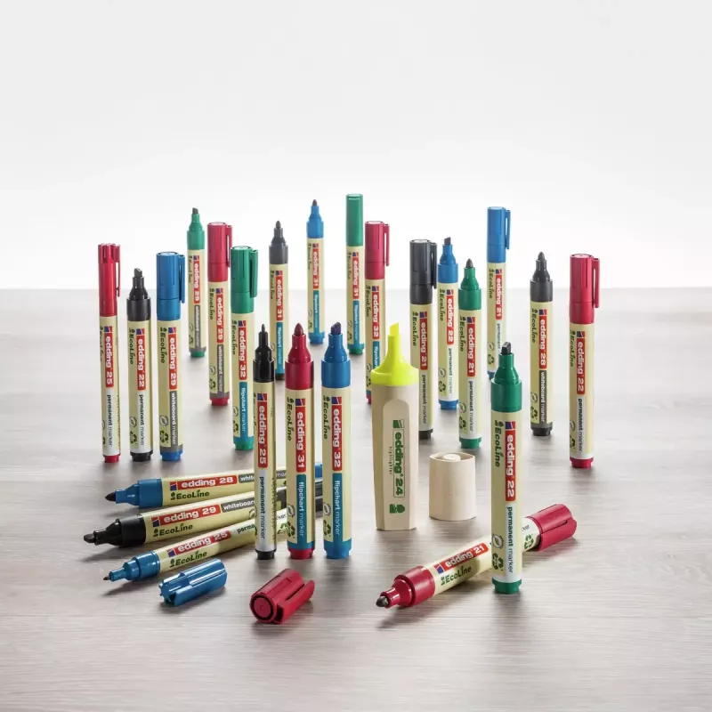 Permanent Marker Edding EcoLine 21 Red 10 pcs