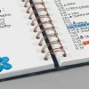 Writing notebook A5 Sigel JN601 240 sheets Black Rose White