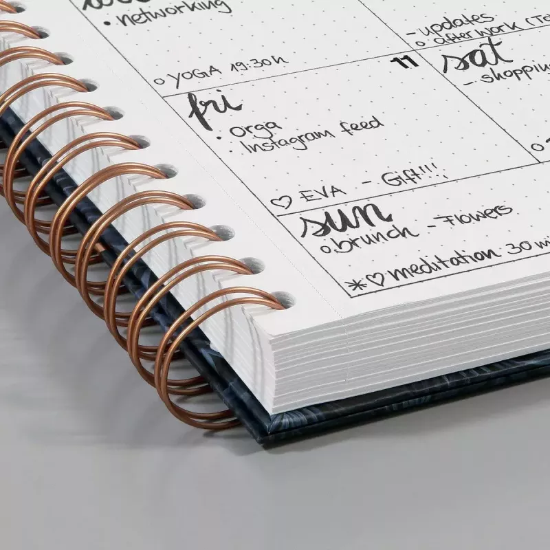 Writing notebook A5 Sigel JN601 240 sheets Black Rose White