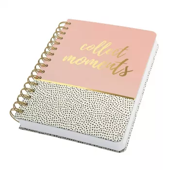 Writing notebook A5 Sigel JN601 240 sheets Black Rose White