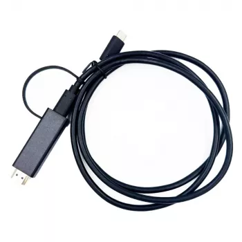 Yealink 330000008024 video cable adapter 1.2 m HDMI Type A (Standard) USB Type-C Black