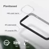 Mobile phone cover Woodcessories Clear Case for Apple iPhone 14, 15.5 cm (6.1 inch), black and transparent