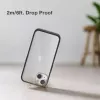Mobile phone cover Woodcessories Clear Case for Apple iPhone 14, 15.5 cm (6.1 inch), black and transparent