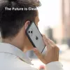 Mobile phone cover Woodcessories Clear Case for Apple iPhone 14, 15.5 cm (6.1 inch), black and transparent