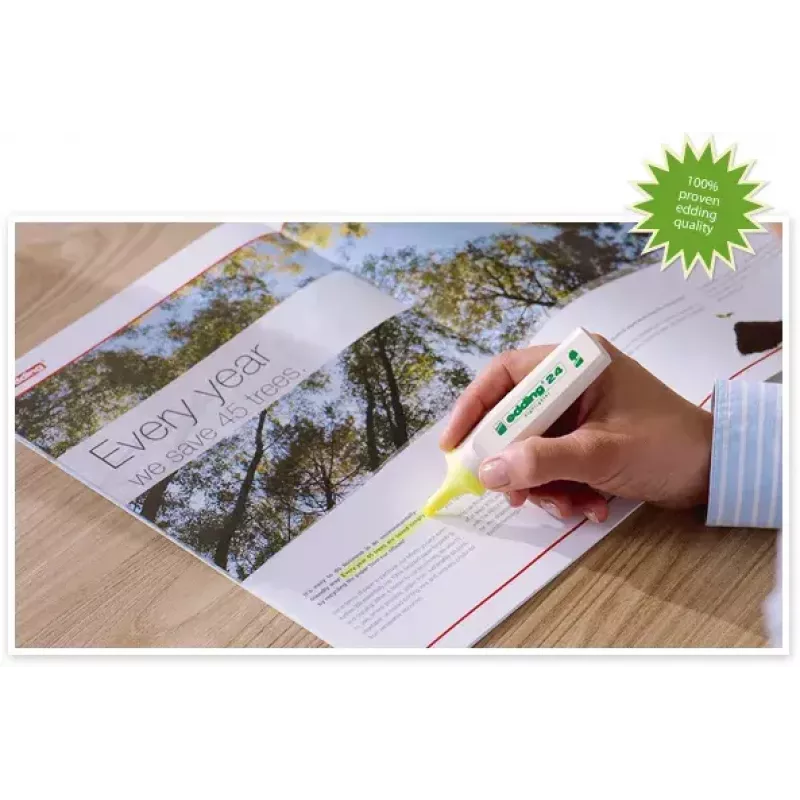 Marker Edding EcoLine 24 10 pc(s) Yellow