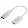 Techly DisplayPort 1.2 Male / HDMI Female Adapter 15cm White IADAP DP-HDMIF2